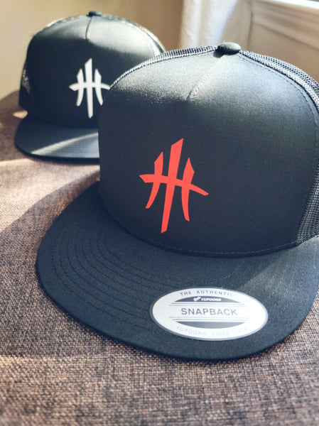 HustleHardUSA CLASSIC Flat Billed Trucker Lid