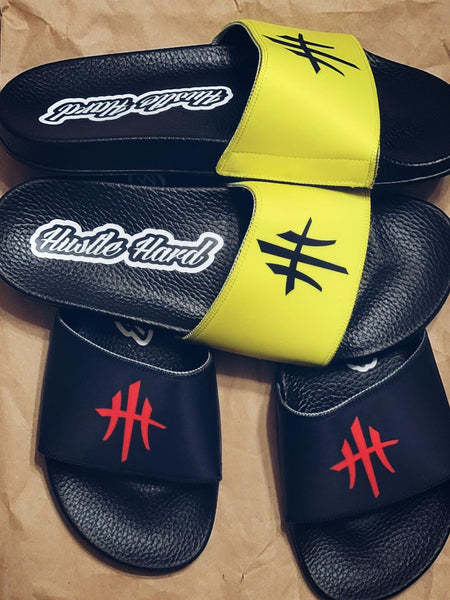 HustleHardUSA "SLIDE HUSTLE" CUSTOM SLIDES (MEN'S PURCHASlNG LINK)