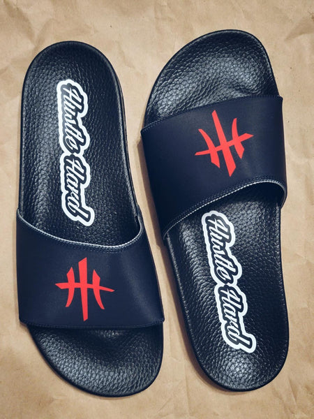 HustleHardUSA "SLIDE HUSTLE" CUSTOM SLIDES (MEN'S PURCHASlNG LINK)