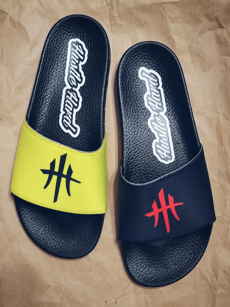 HustleHardUSA "SLIDE HUSTLE" CUSTOM SLIDES (MEN'S PURCHASlNG LINK)