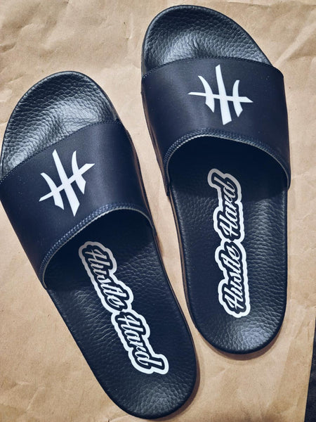 HustleHardUSA "SLIDE HUSTLE" CUSTOM SLIDES (MEN'S PURCHASlNG LINK)