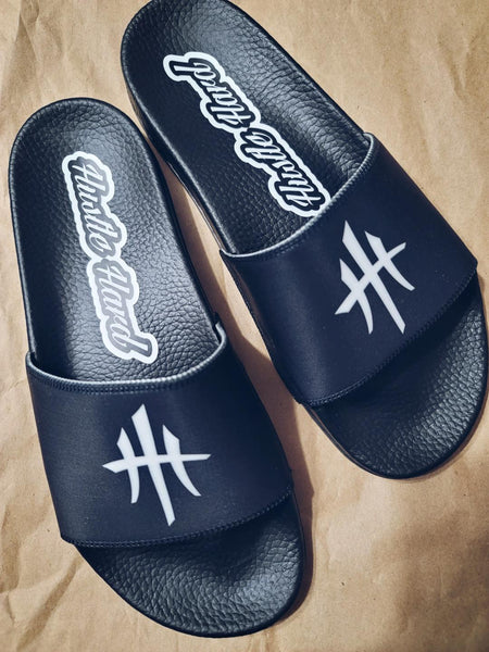 HustleHardUSA "SLIDE HUSTLE" CUSTOM SLIDES (MEN'S PURCHASlNG LINK)