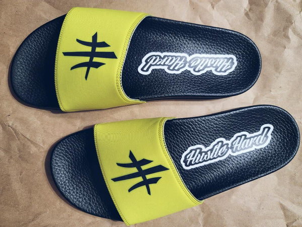 HustleHardUSA "SLIDE HUSTLE" CUSTOM SLIDES (MEN'S PURCHASlNG LINK)