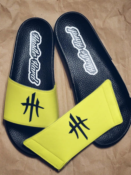 HustleHardUSA "SLIDE HUSTLE" CUSTOM SLIDES (MEN'S PURCHASlNG LINK)